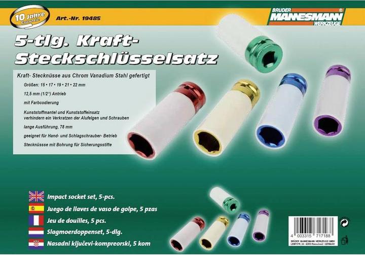 Actual product image Mannesmann Socket spanner set (1/2")