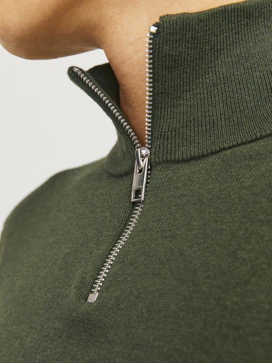 Produktbild Jack & Jones Einfarbig Strickpullover mit Halber Reissverschluss Strickpullover mit Halber Reissverschluss (M)