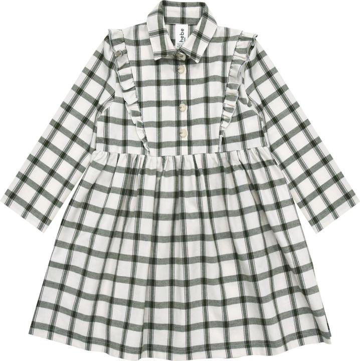 Hebe Kleid mit Rüschen kariert