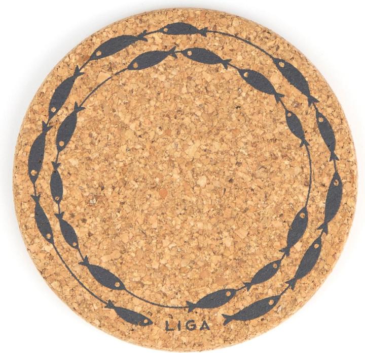 Immagine prodotto Liga Sottobicchiere in vetro CORK FISH ON A LINE (100 x, Sottobicchiere in vetro)