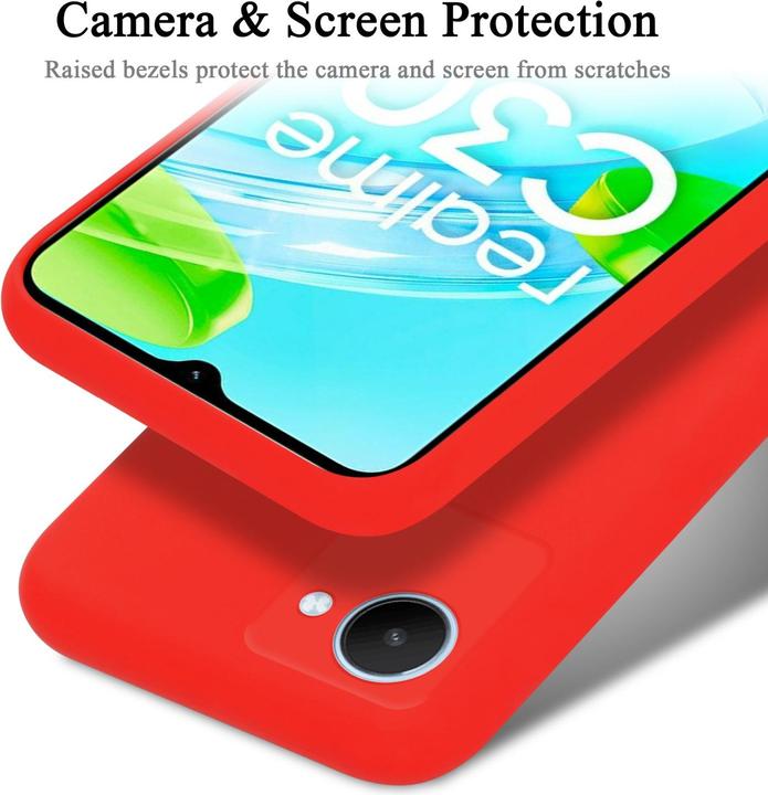 Produktbild Cadorabo TPU Liquid Silicone Case Hülle für Realme C30 / Narzo 50i PRIME (Realme Narzo 50i Prime, Nokia C30)