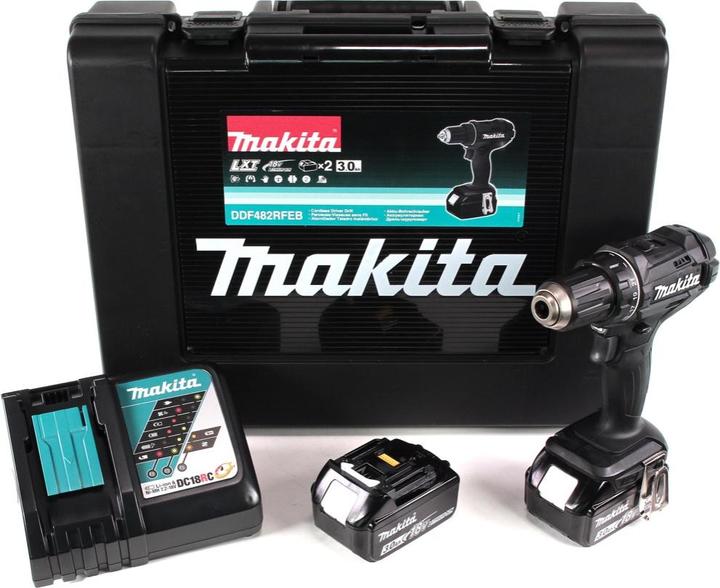 Productafbeelding Makita DDF482RFEB Accuboormachine en Schroevendraaier (Oplaadbare batterij)