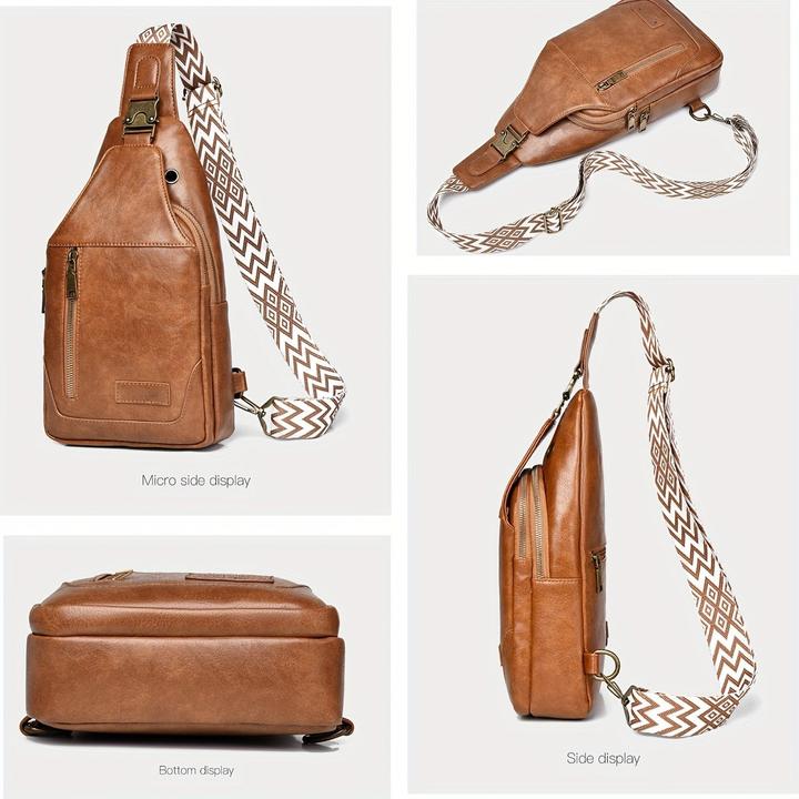 Image du produit Only-Bags.Store Set de sacs à bandoulière en cuir : matériau PU, imperméable, grande capacité, adapté aux étudiants