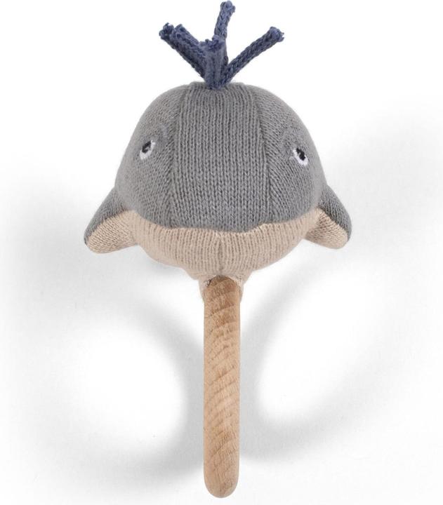 Actual product image Filibabba Activity toy - Willie the whale rattle Grey