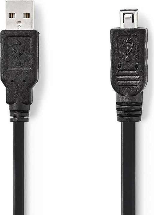 Actual product image Nedis Hir ose Mini cable USB 2.0 A male, 4-pin, male (2 m, USB 2.0)