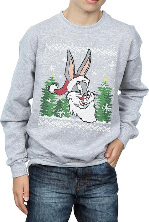 Immagine prodotto Looney Tunes Bugs Bunny Christmas Fair Isle Felpa Ragazzi (152, 158)