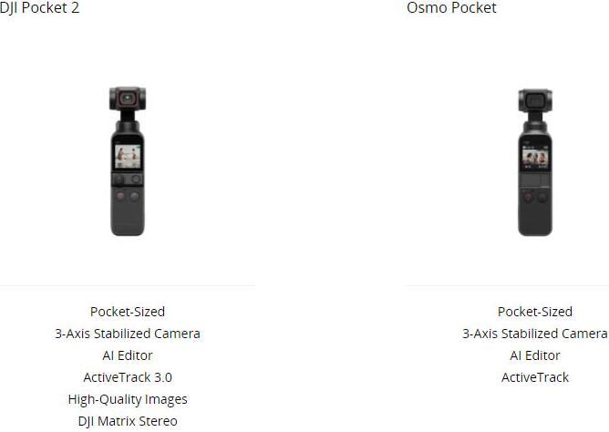 Actual product image DJI Pocket 2 (60p, Wi-Fi)