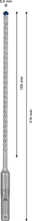 Immagine prodotto Bosch Professional Zubehör Trapano a percussione EXPERT SDS plus-7X, 5,5 x 150 x 215 mm (5,5 mm)