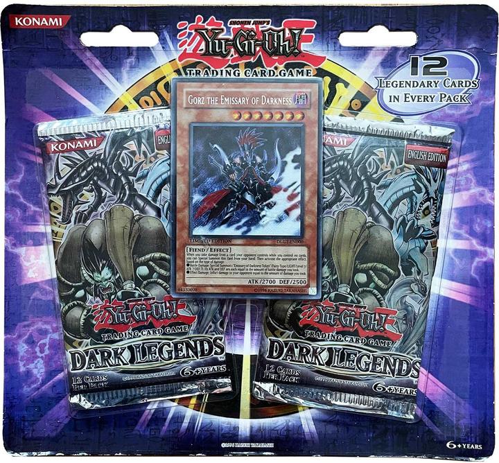 Produktbild Yu-Gi-Oh Dark Legends 2-Pack Blister (Gorz Promokarte) -! (Englisch, Booster Display)