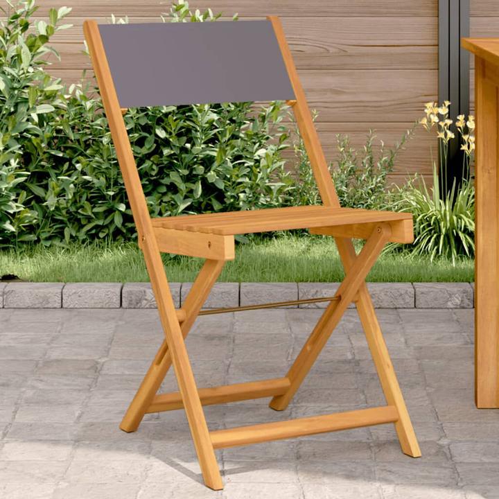 Immagine prodotto VidaXL Sedie da bistrot 2 pezzi. Acacia e tessuto