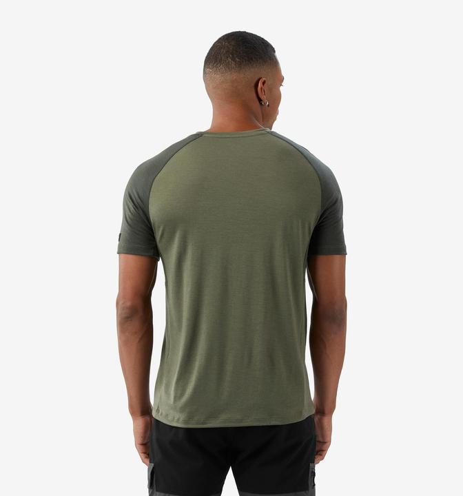Image du produit Forclaz T-shirt manches courtes en laine mérinos homme, Merino Resist kaki (XXL)