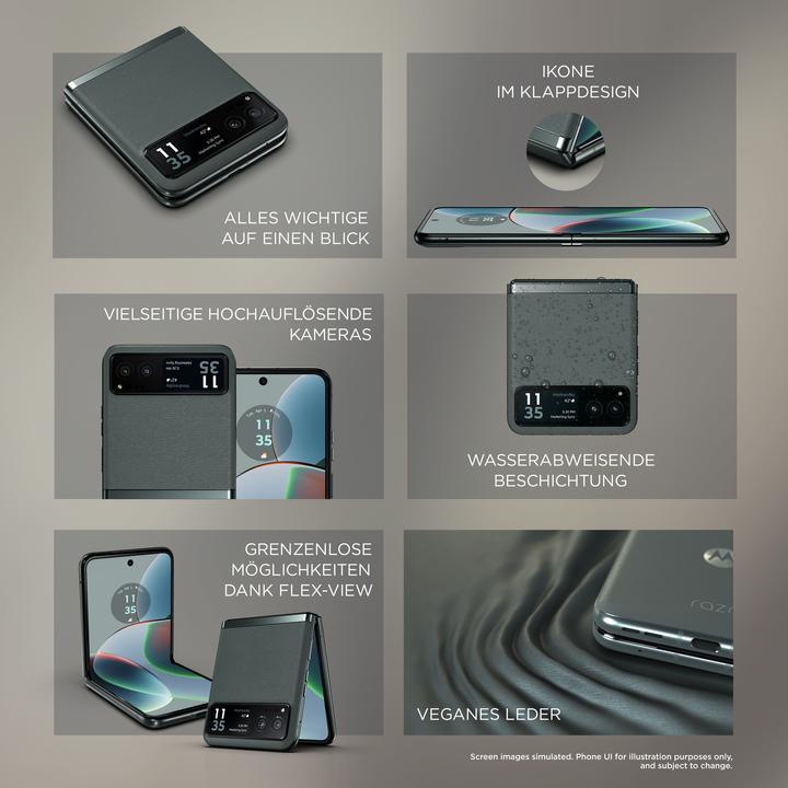 Produktbild Motorola Razr 40 (256 GB, Sage Green, 6.90", SIM + eSIM, 64 Mpx, 5G)