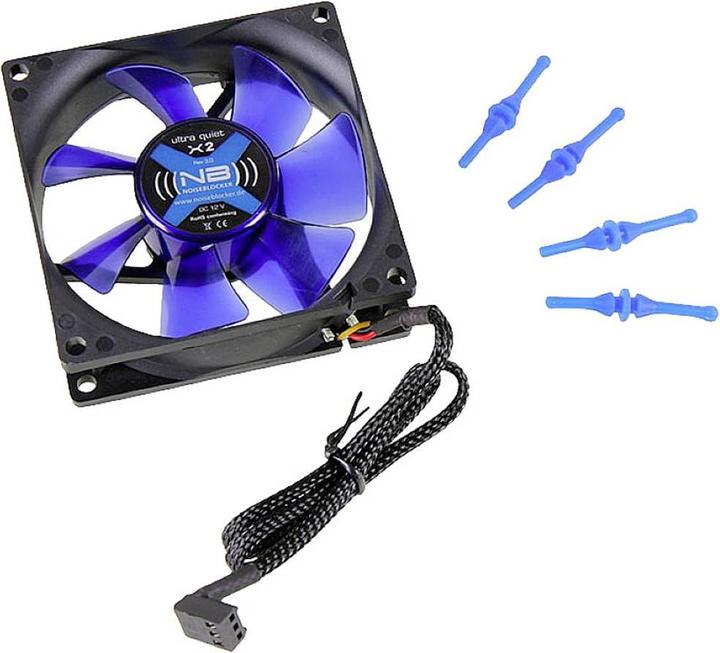 Actual product image Noiseblocker NB-BlackSilentFAn X-2 (80 mm, 2 x)