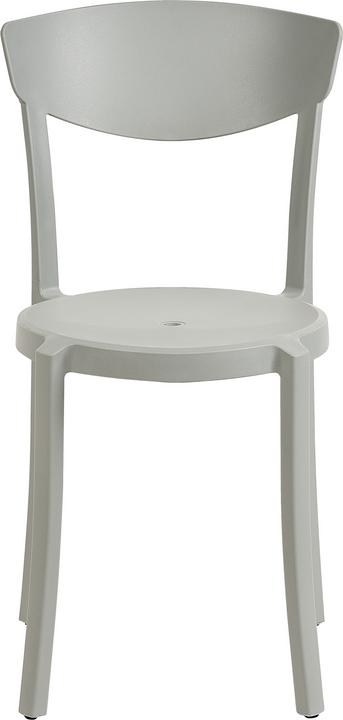 Immagine prodotto Beliani Sedia da pranzo in plastica grigio chiaro Set di 8 VIESTE