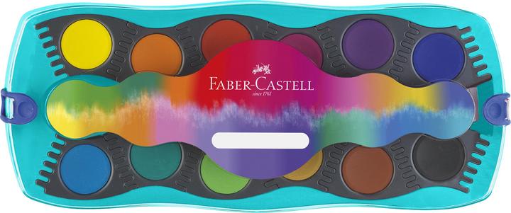 Produktbild Faber-Castell Gouache Connector Malkasten türkis mit 12 (Türkis, 12 ml)