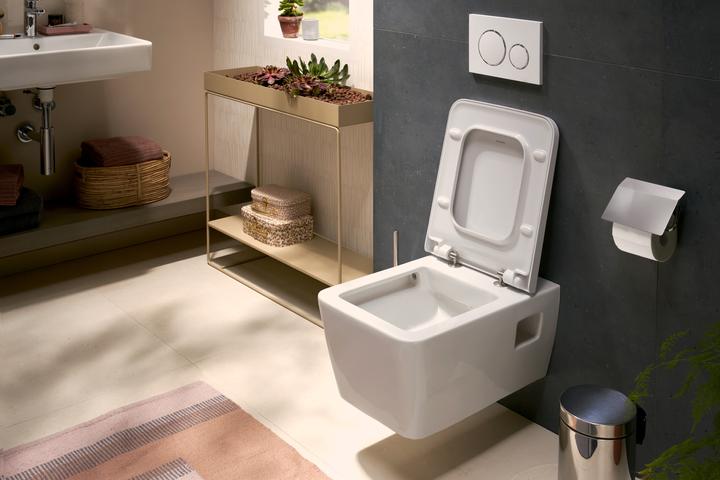 Produktbild hansgrohe EluPura Original Q Wand-WC, AquaChannel Flush, 360x540mm, EcoSmart, weiss