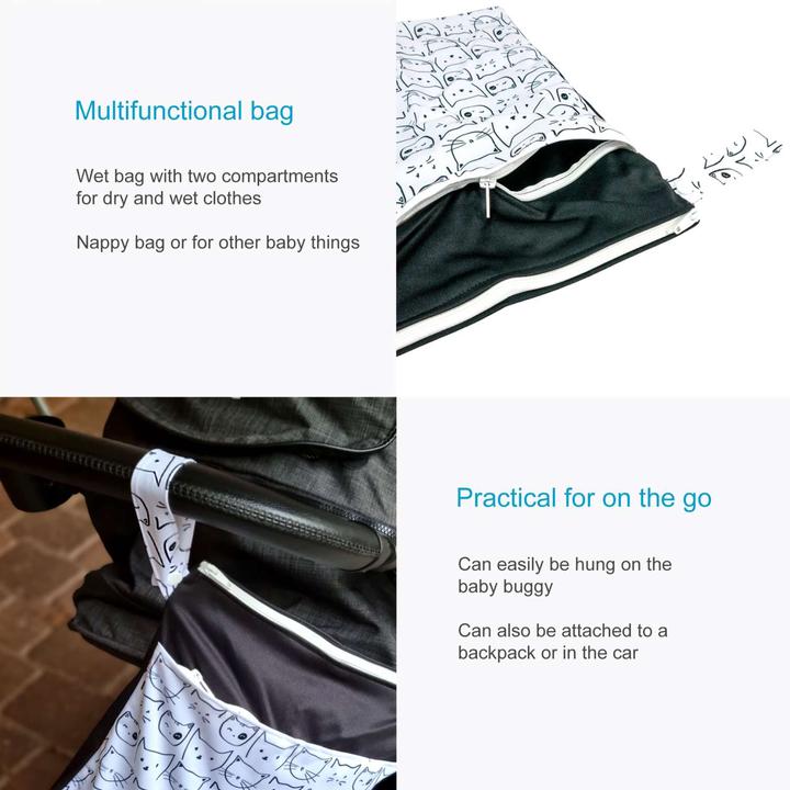 Actual product image Intirilife Changing bag with zip for toddler baby