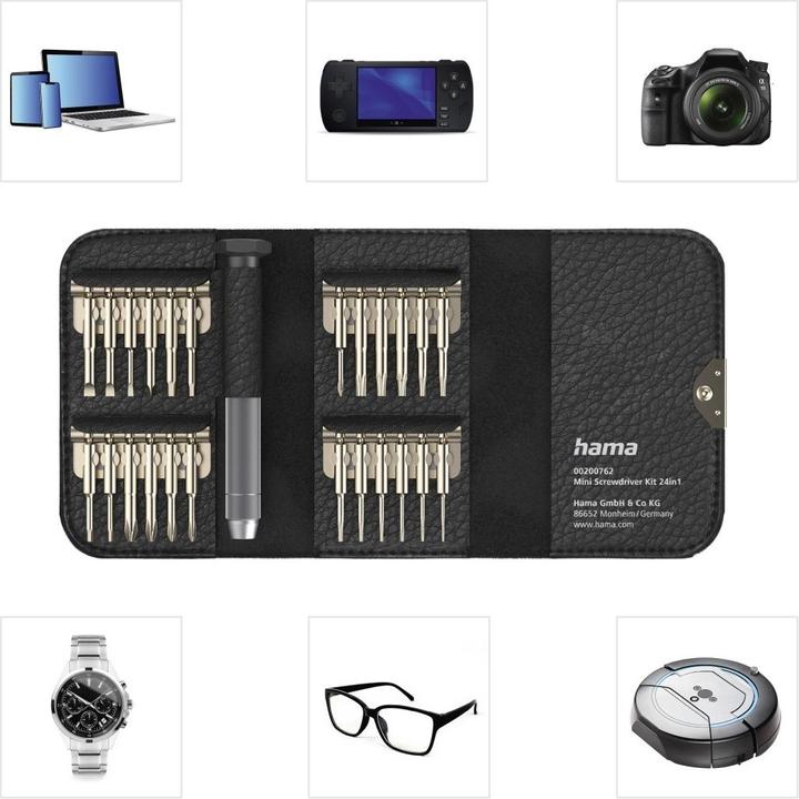 Actual product image Hama Mini screwdriver set (Tri-wing, Torq, Cross recess)