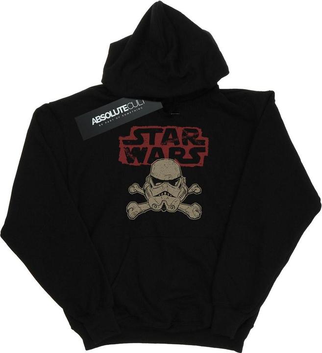 Actual product image Star Wars Boys Stormtrooper Skull Logo Hoodie (140, 146)