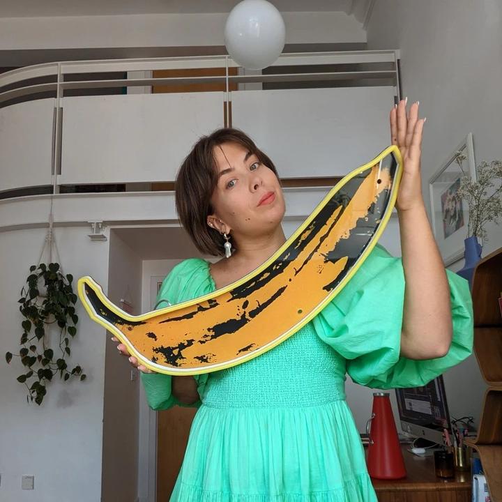 Actual product image YellowPop Andy Warhol Banana