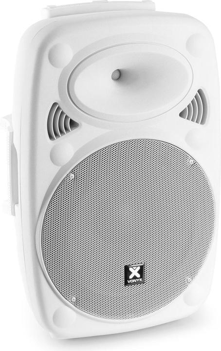 Actual product image Vonyx geluidsinstallatie - Verve46 - Bluetooth speaker met twee draadloze microfoons - 1000W - Wit (Active, 1x 1000 W)