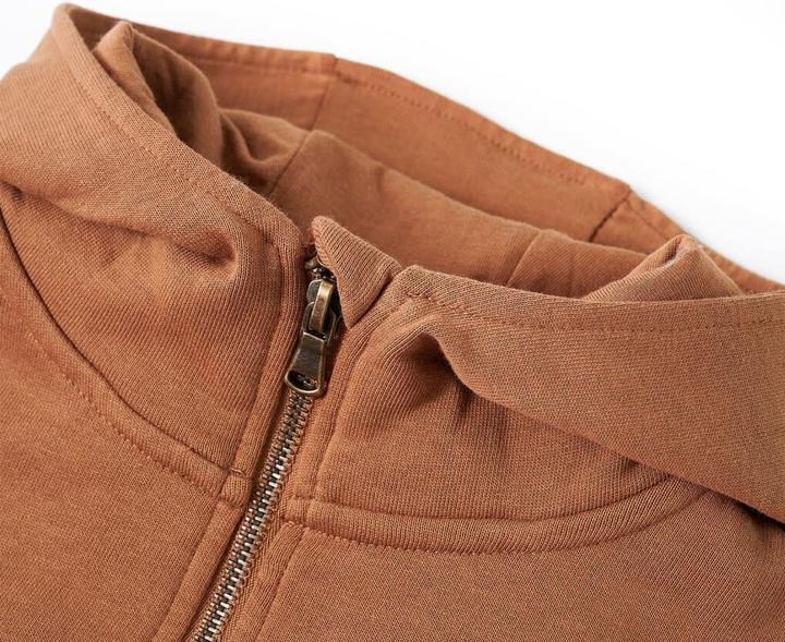 Actual product image VidaXL Children's hooded jumper with half zip (116)