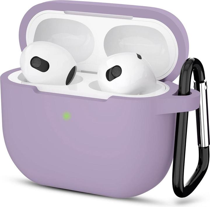 Produktbild Techsuit - Silicone Case - for Apple AirPods 3, Smooth Ultrathin Material - Purple (Kopfhörer Hülle)