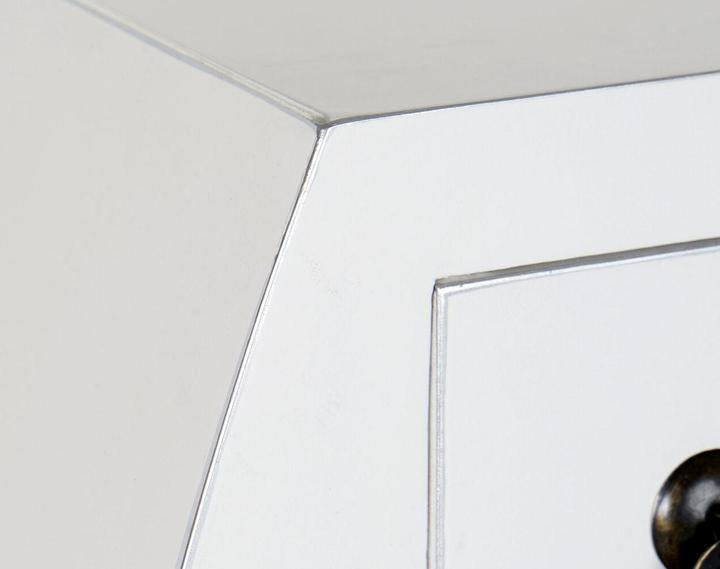 Actual product image DKD Home Decor Console Fir Silver White MDF Wood 98 x 26 x 80 cm
