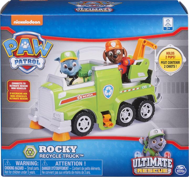 Produktbild Paw Patrol Ultimate Rescue Basis Fahrzeug mit Rocky-Figur