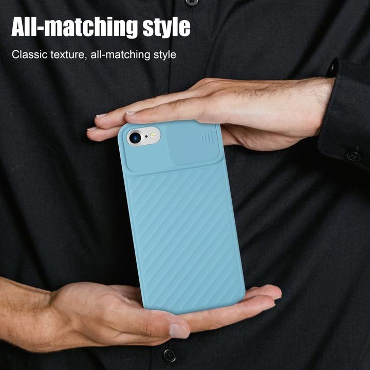 Immagine prodotto Cadorabo Cover in TPU con protezione della fotocamera (Apple iPhone 7, Apple iPhone SE (seconda generazione))