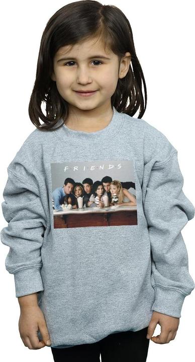 Actual product image Friends Girls Group Photo Milkshakes Sweatshirt (140, 146)