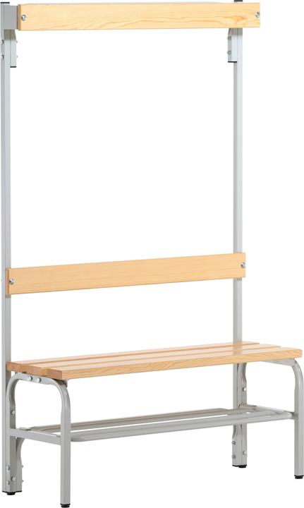 Produktbild Sypro Umkleidebank für Trockenräume mit Rückenlehne (38 cm, 14 cm)