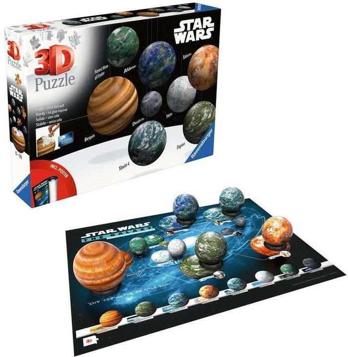 Image du produit Ravensburger Planètes de la galaxie Star Wars (531 pièces)