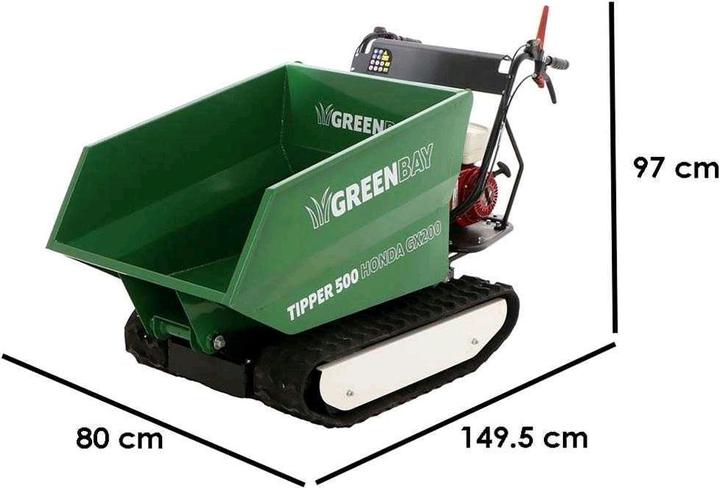 Actual product image GreenBay Crawler transporter DumperHonda engine GX200