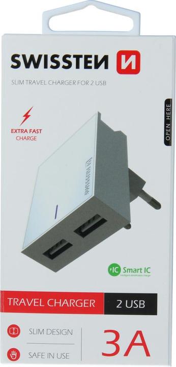 Immagine prodotto Swissten Caricabatterie da viaggio Smart IC (15 W)