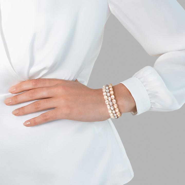 Immagine prodotto Valero Pearls Perla d'acqua dolce da donna 19,0 cm - 33970 (19 cm, Organza)