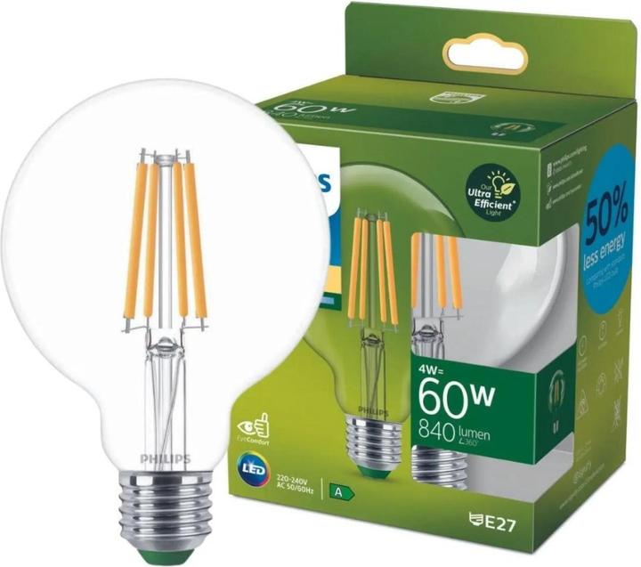 Actual product image Philips LED Classic (E27, 4 W, 840 lm, 1 x, A)