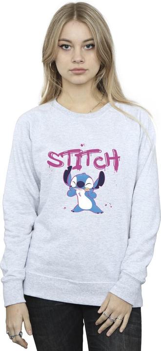 Actual product image Disney Womens/Ladies Lilo And Stitch Graffiti Sweatshirt (XXL)