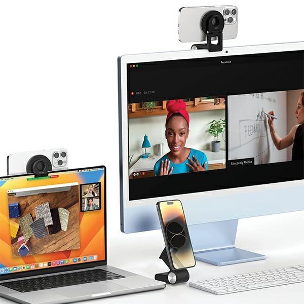 Image du produit Sodi Wielofunkcyjny uchwyt indukcyjny 3w1 do iMaca BM-330 czarny/black MagSafe