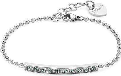 Sagapo S'Agapõ - Dazzly SDZ16 Dazzly Light Green Crystal Dazzling Steel Bracelet (Edelstahl)