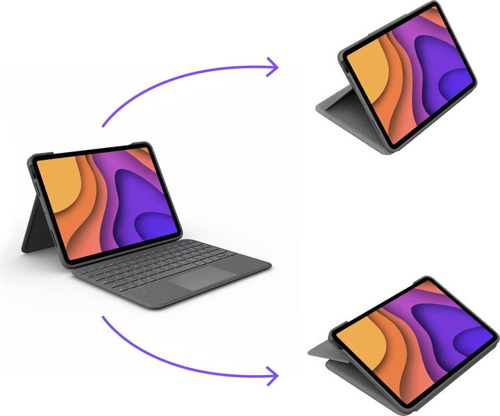 Produktbild Logitech Folio Touch (CH, iPad Air 2020 (4. Gen), iPad Air 2022 (5. Gen))