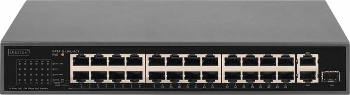 Actual product image Digitus 24 Port FE PoE Switch 2 Uplink Ports (SFP / RJ45) (24 Ports)