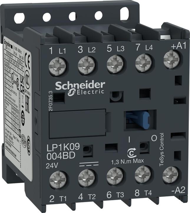Actual product image Schneider Electric Contactor 4-pole 4S 20A 24VDC