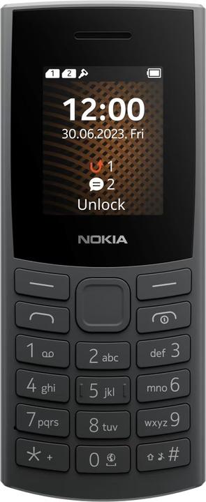 Nokia 105 (2023) 4G Dual SIM Black (EN,HR,MK,SRB,SLO,ALB,CZ,HU,DE) UE (1.77", 4G)