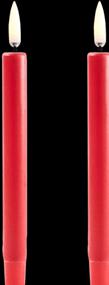 Productafbeelding Piffany Copenhagen Uyuni - LED mini taper kaars 2-pack - Rood, Glad - 1,3x13,8 cm (UL-TA-RE01312-2) (2 x)