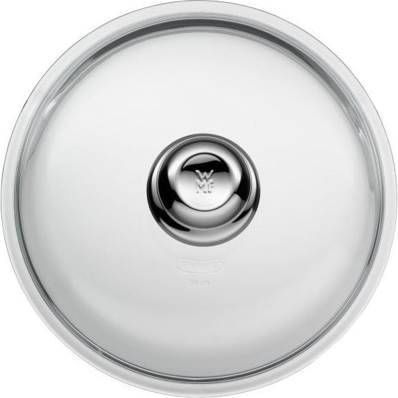 Productafbeelding WMF Glazen Deksel Pan Deksel 24cm Steelpan Vervangingsdeksel Metalen knop (24 cm, Metaal, Glas)