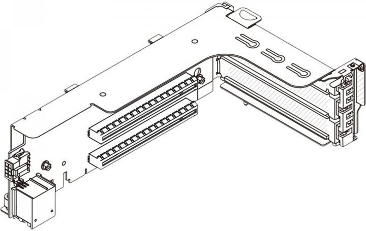 Actual product image Lenovo ThinkSystem V3 2U E/x16/x16 PCIe G4 Rise