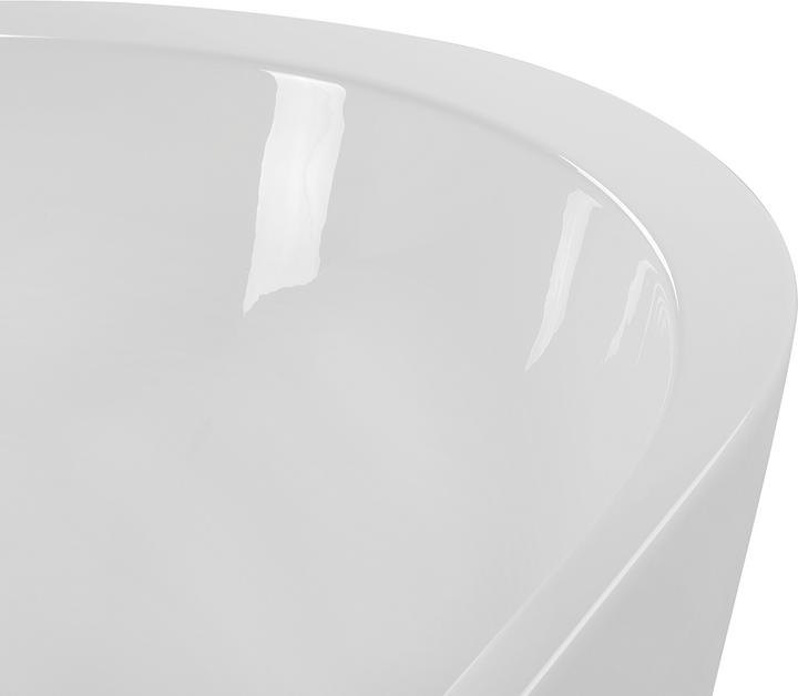 Produktbild Beliani Badewanne freistehend oval weiss 160 x 75 cm NEVIS (203 l, 75 cm, 160 cm)