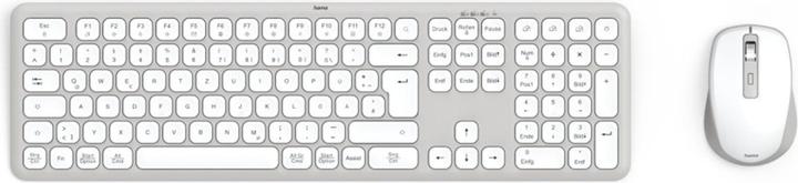 Produktbild Hama WK-550 Tastatur-Maus-Set kabellos weiss (DE, Kabellos)