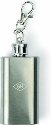Actual product image Gentlemen's Hardware Mini hip flask key ring (28 ml)